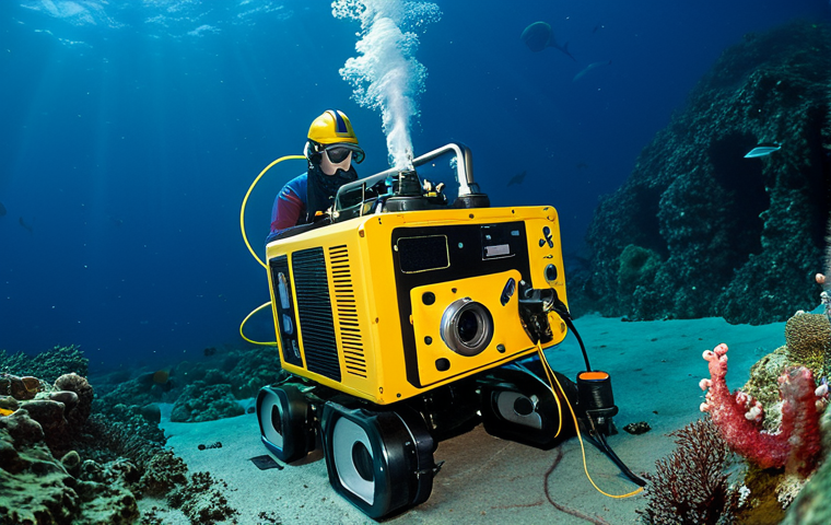 Deep-Sea Exploration**

"A fully clothed marine geologist using ROV equipment to explore a hydrothermal vent in the deep ocean, surrounded by unique marine life, safe for work, appropriate content, professional setting, perfect anatomy, correct proportions, well-formed hands, natural body proportions, underwater photography, high quality, professional."

**