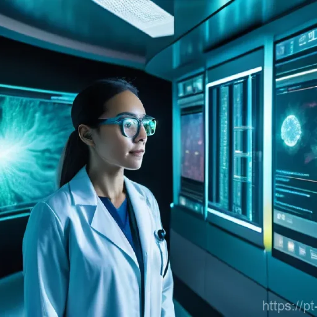 해양 물리학 모델링 - **Holographic Ocean Insights in a High-Tech Lab**
    "A bright, futuristic research laboratory inte...