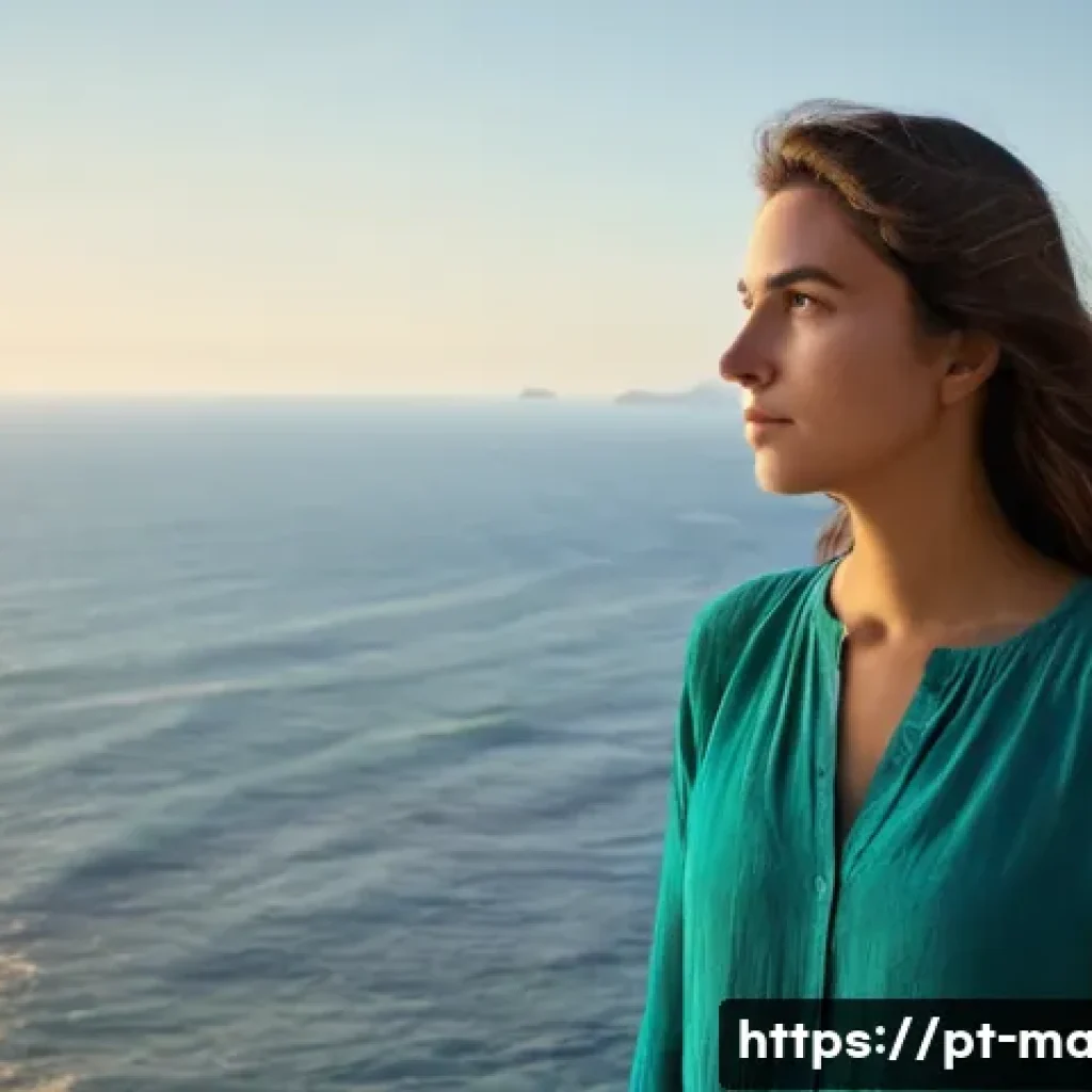 해양 교육과 학습 - **Prompt 1: Deep Blue Contemplation on the Portuguese Coast**
    A wide, cinematic shot of a young ...